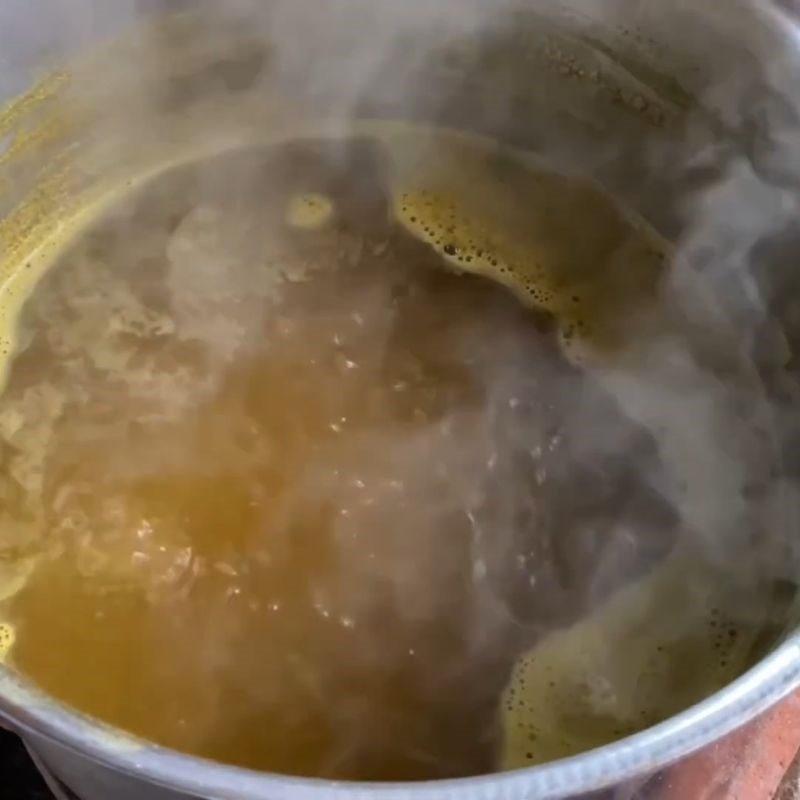 Bước 3 Nấu cô đặc nước mía thành mật mía Mật mía từ nước mía