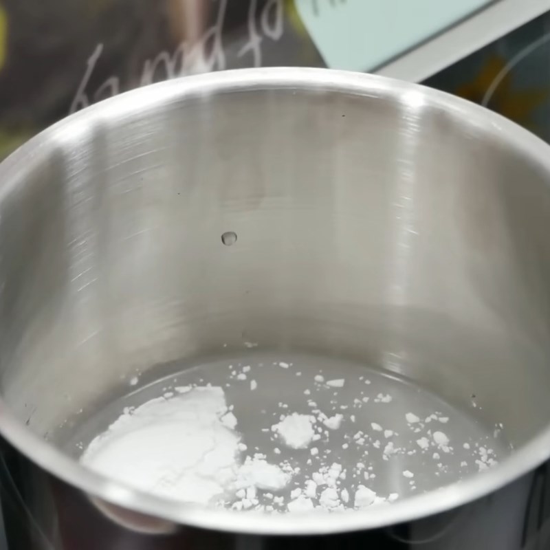 Bước 3 Nấu hỗn hợp bột nếp Kim chi cải thảo muối ăn liền