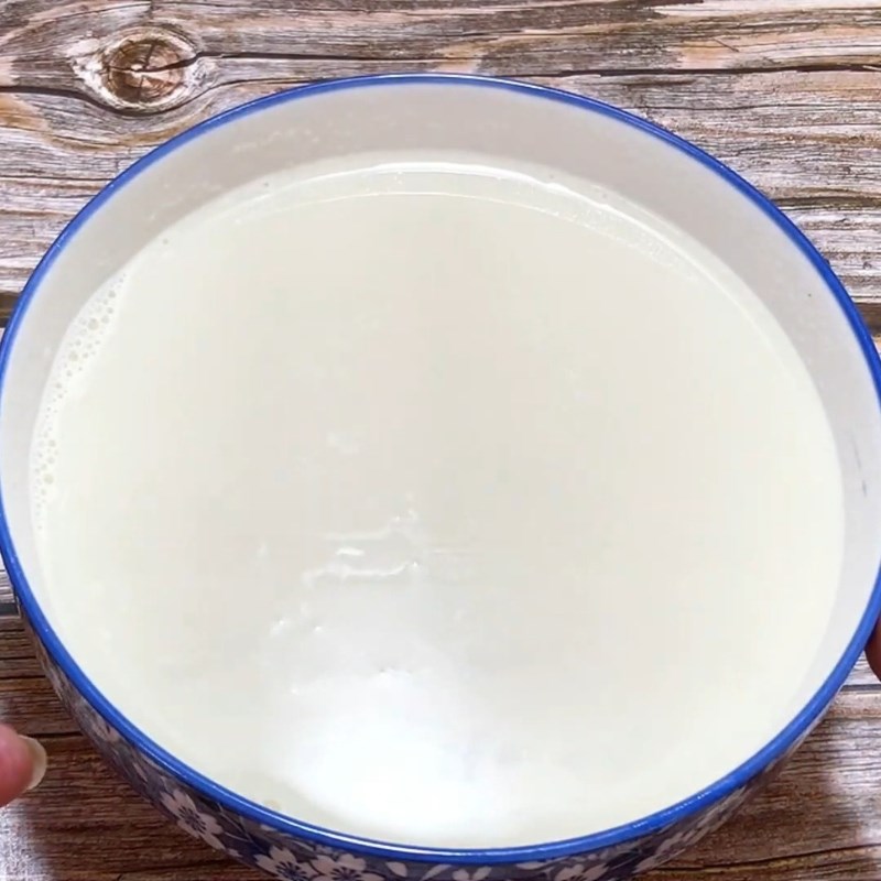 Bước 1 Nấu hỗn hợp tàu hũ sữa đậu nành Fami Tàu hũ bằng sữa đậu nành Fami