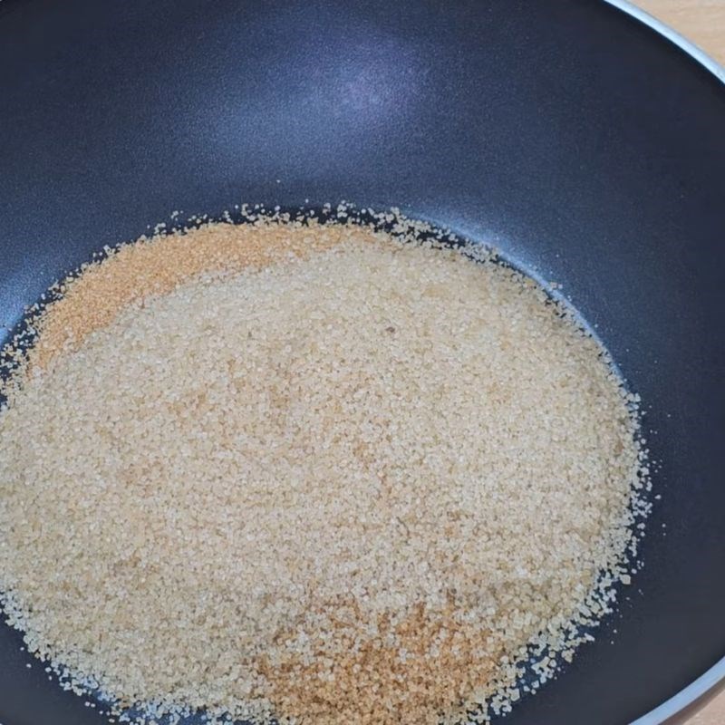 Bước 2 Nấu nước đường làm bánh bánh chả lá chanh