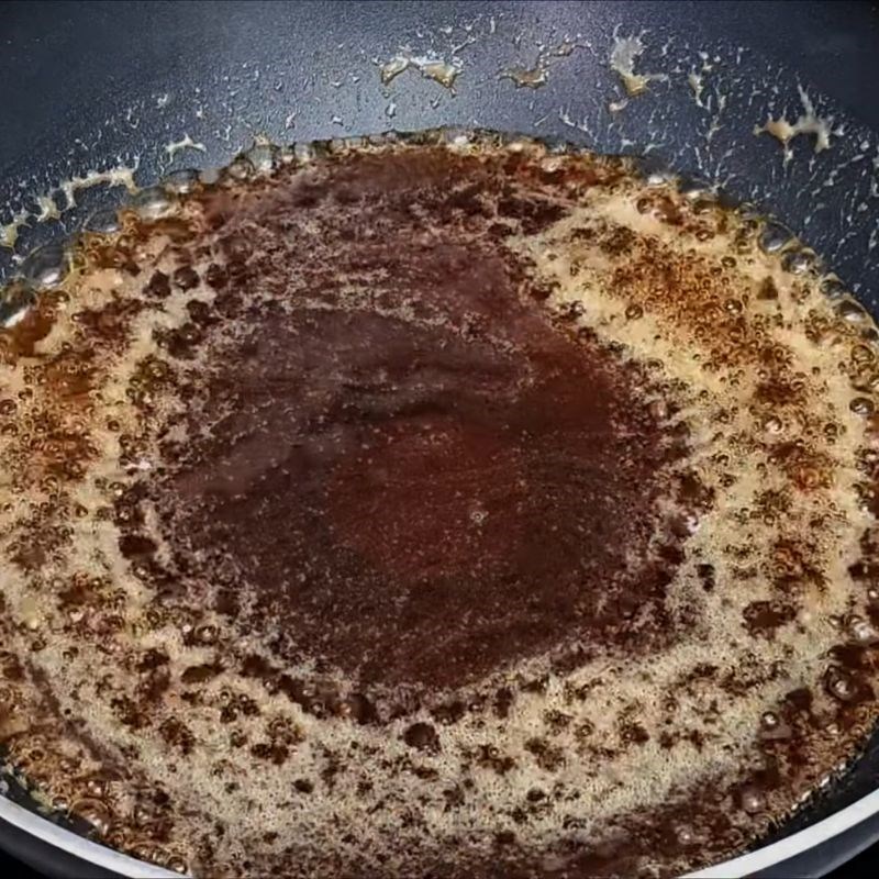 Bước 2 Nấu nước đường làm bánh bánh chả lá chanh