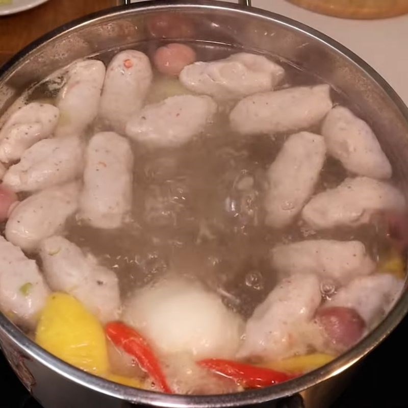 Bước 3 Nấu nước lèo bún chả cá Bún chả cá Quy Nhơn