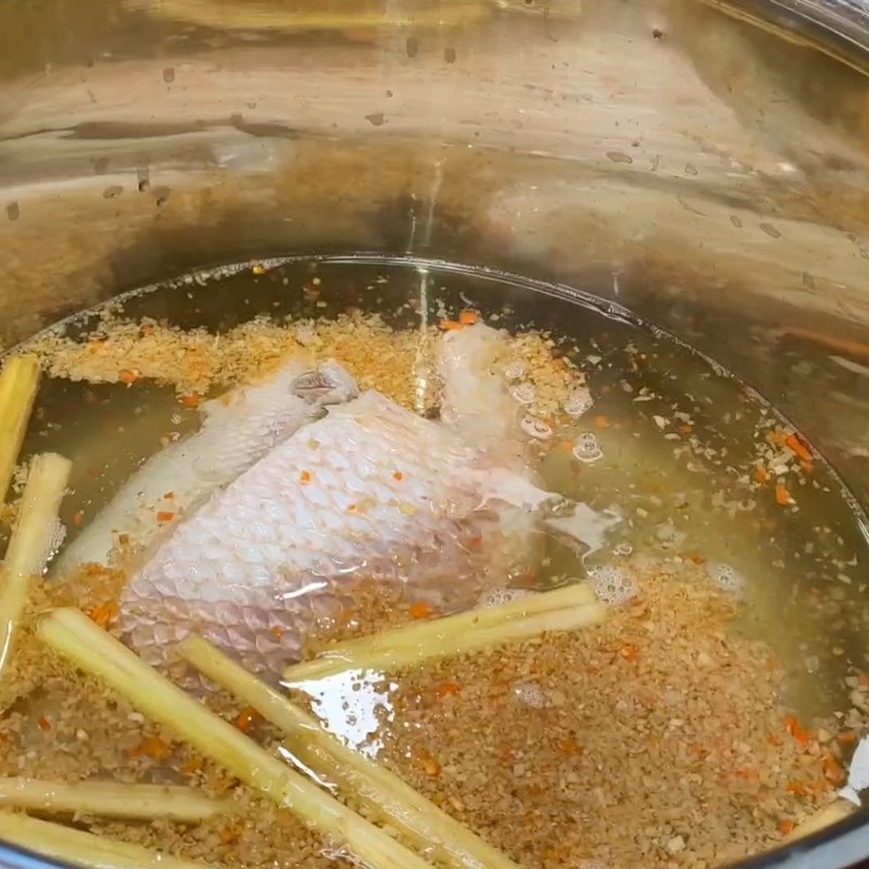 Bước 2 Nấu nước lèo bún nước lèo Trà Vinh Bún nước lèo Trà Vinh