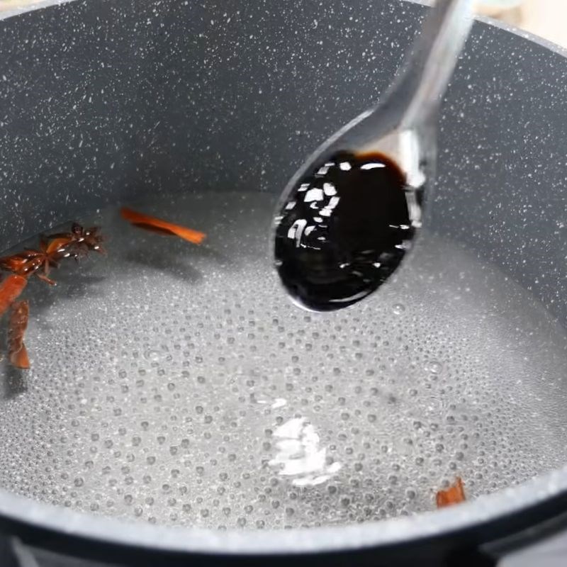 Bước 5 Nấu nước xối da vịt vịt quay da giòn