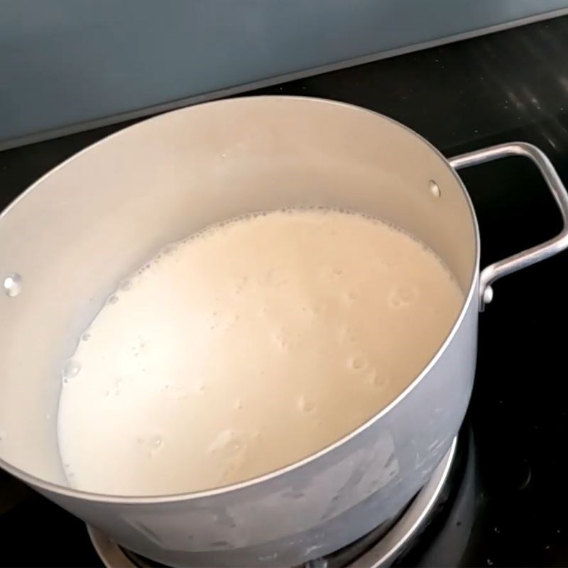 Bước 4 Nấu rau câu sữa rau câu trái cây thập cẩm