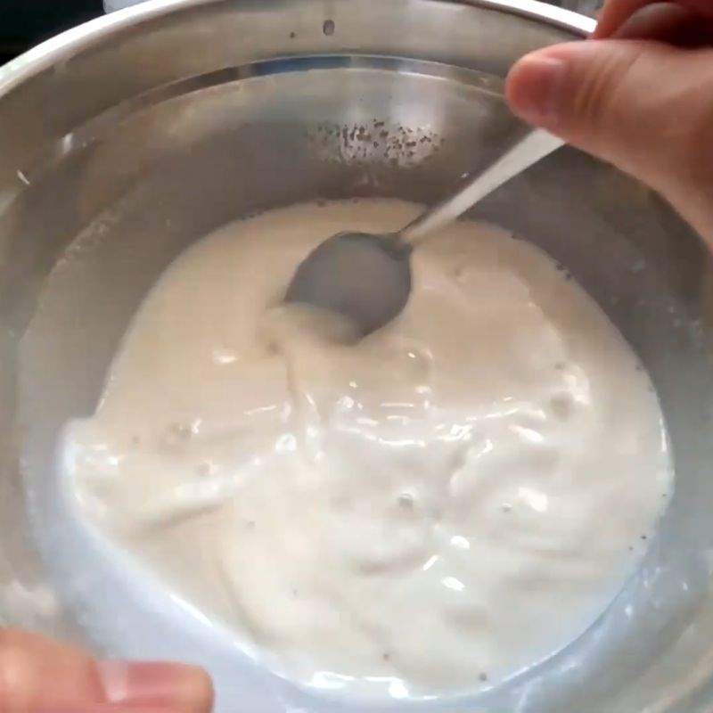 Bước 2 Ngâm hỗn hợp rau câu sữa rau câu trái cây thập cẩm