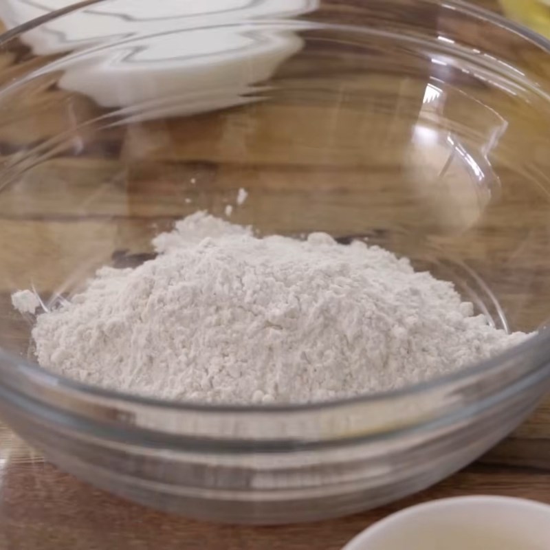 Bước 1 Pha trộn bột khô làm bánh crepe Bánh crepe Pháp