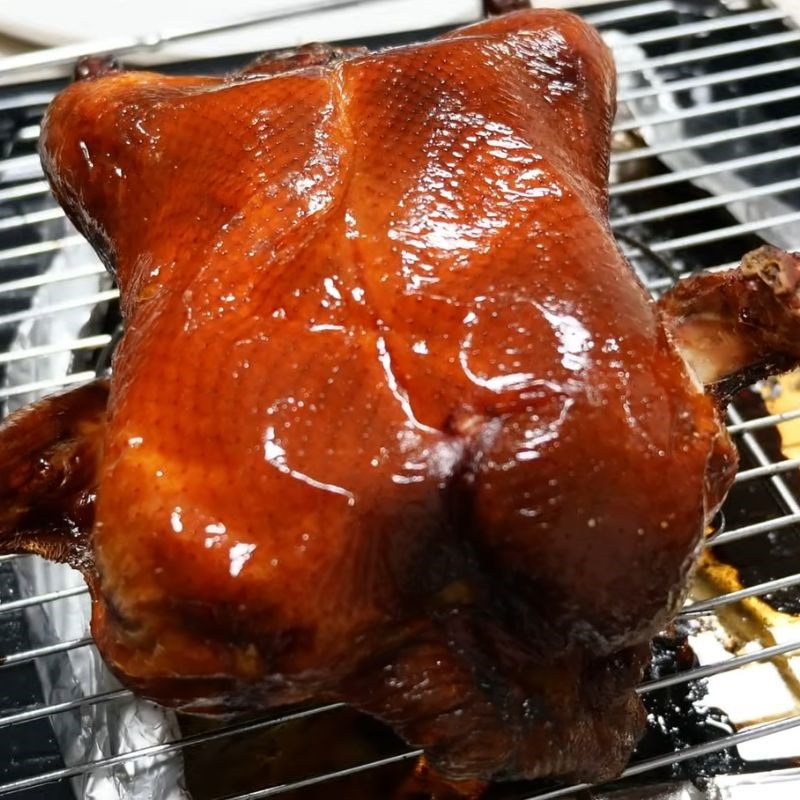 Bước 8 Quay vịt da giòn trong lò nướng vịt quay da giòn