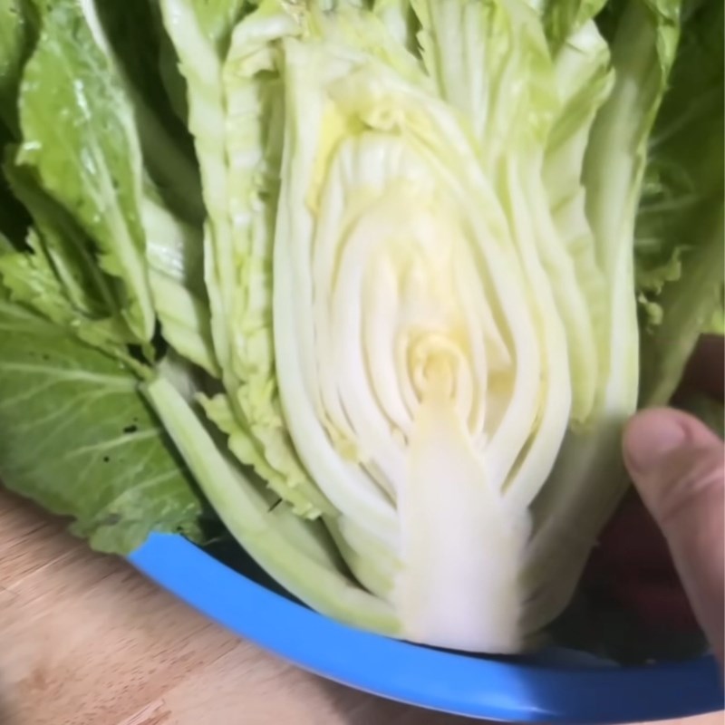 Bước 1 Sơ chế dưa cải Dưa cải muối không cần phơi