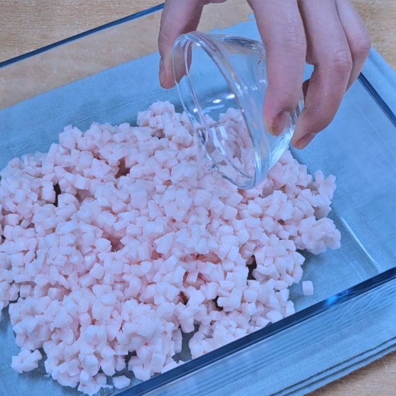 Bước 1 Sơ chế mỡ đường chuẩn vị bánh chả lá chanh