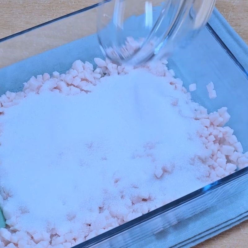 Bước 1 Sơ chế mỡ đường chuẩn vị bánh chả lá chanh