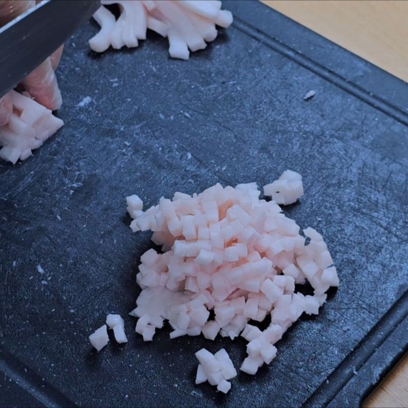 Bước 1 Sơ chế mỡ đường chuẩn vị bánh chả lá chanh