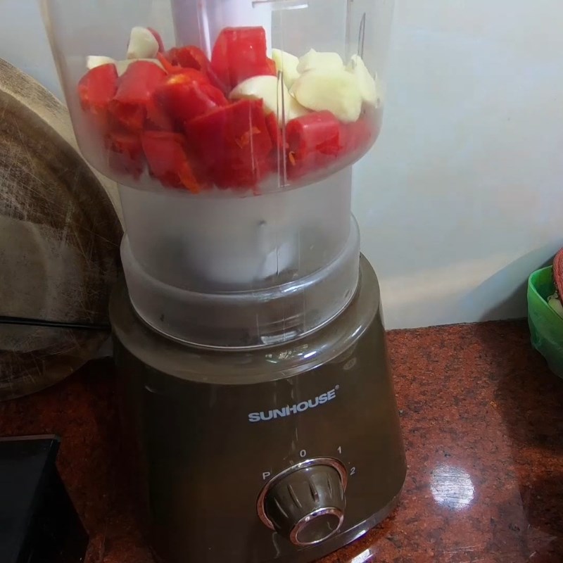 Bước 1 Sơ chế nguyên liệu Muối chấm xoài