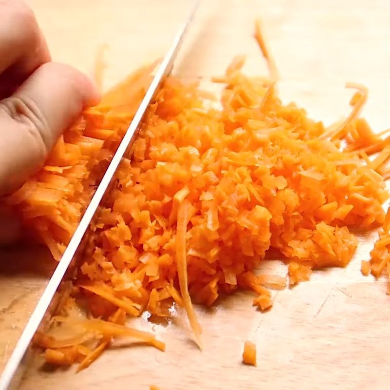 Bước 2 Sơ chế rau củ mì spaghetti