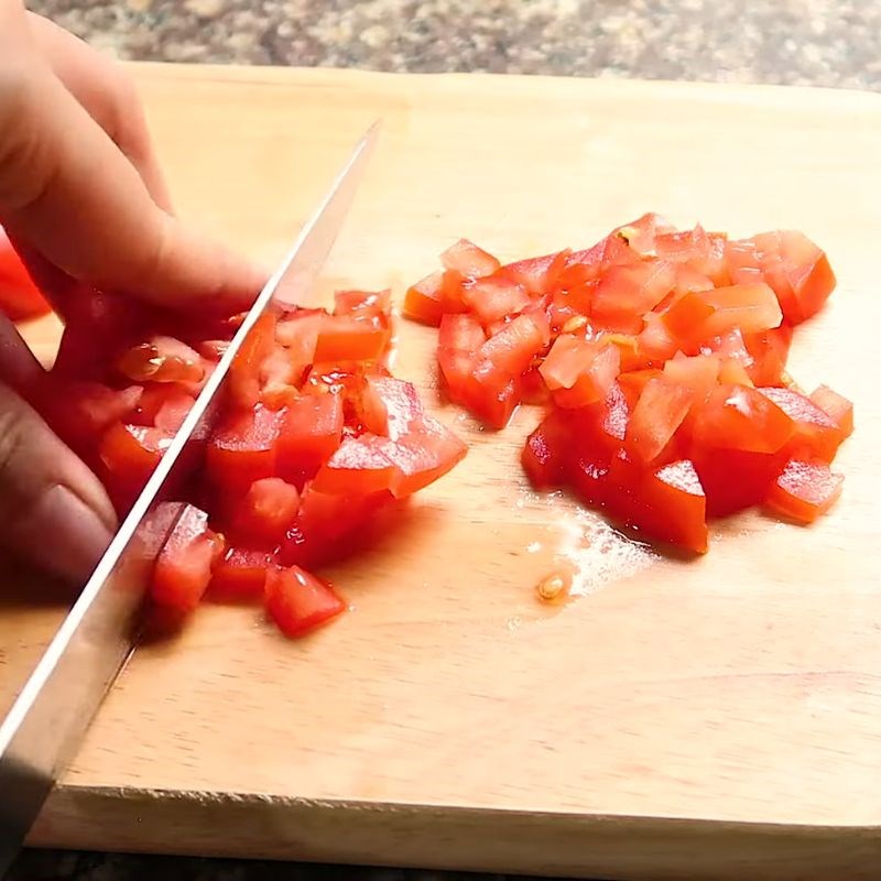 Bước 2 Sơ chế rau củ mì spaghetti