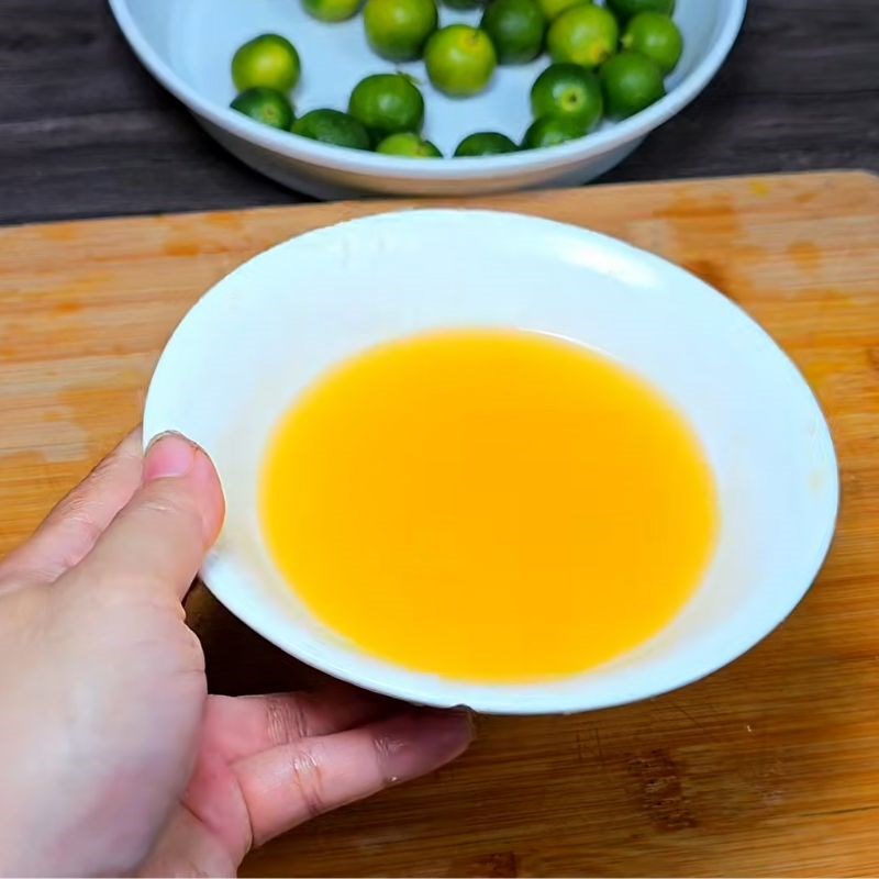 Bước 3 Sơ chế tắc Trà tắc thái xanh