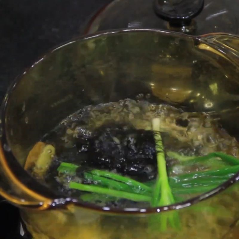 Bước 5 Sơ chế tóc Tiên thanh mát Giò heo hầm tóc tiên