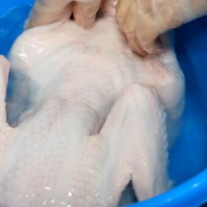 Bước 1 Sơ chế và khử mùi vịt vịt quay da giòn