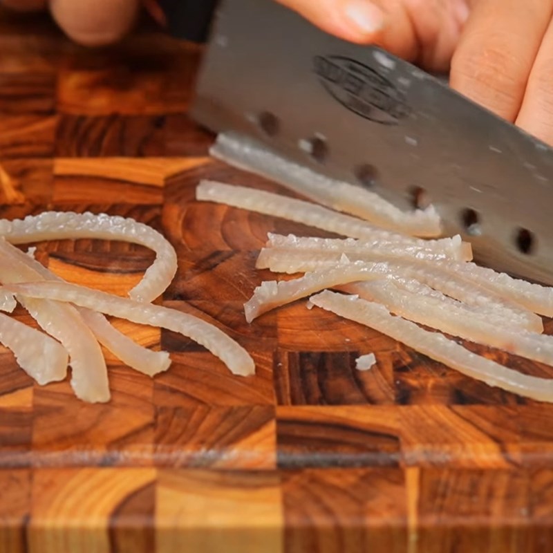 Bước 2 Sơ chế và luộc da heo Thịt nguội