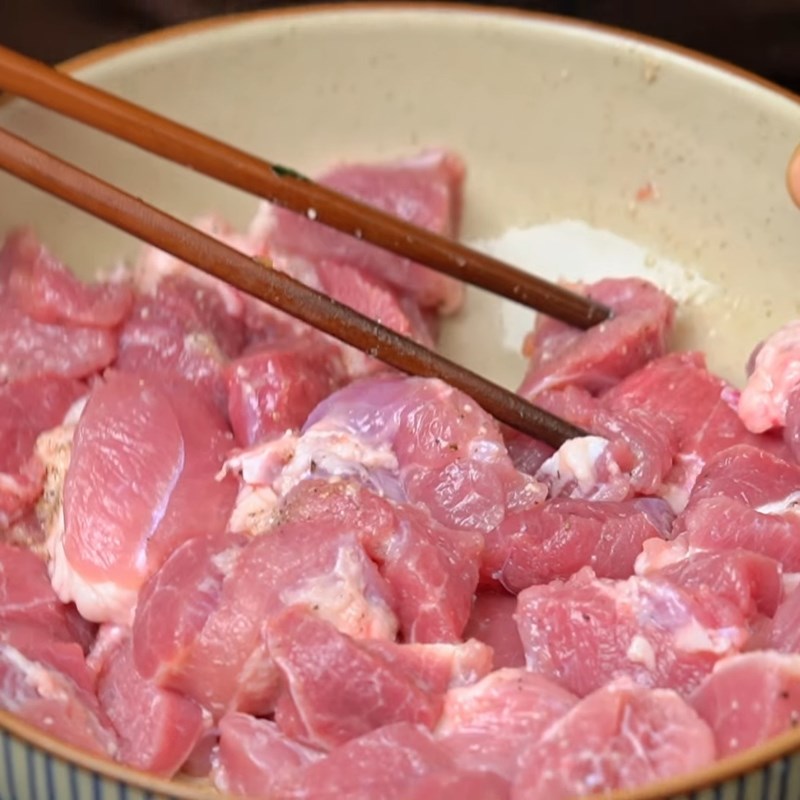 Bước 1 Sơ chế và ướp thịt heo Thịt nguội