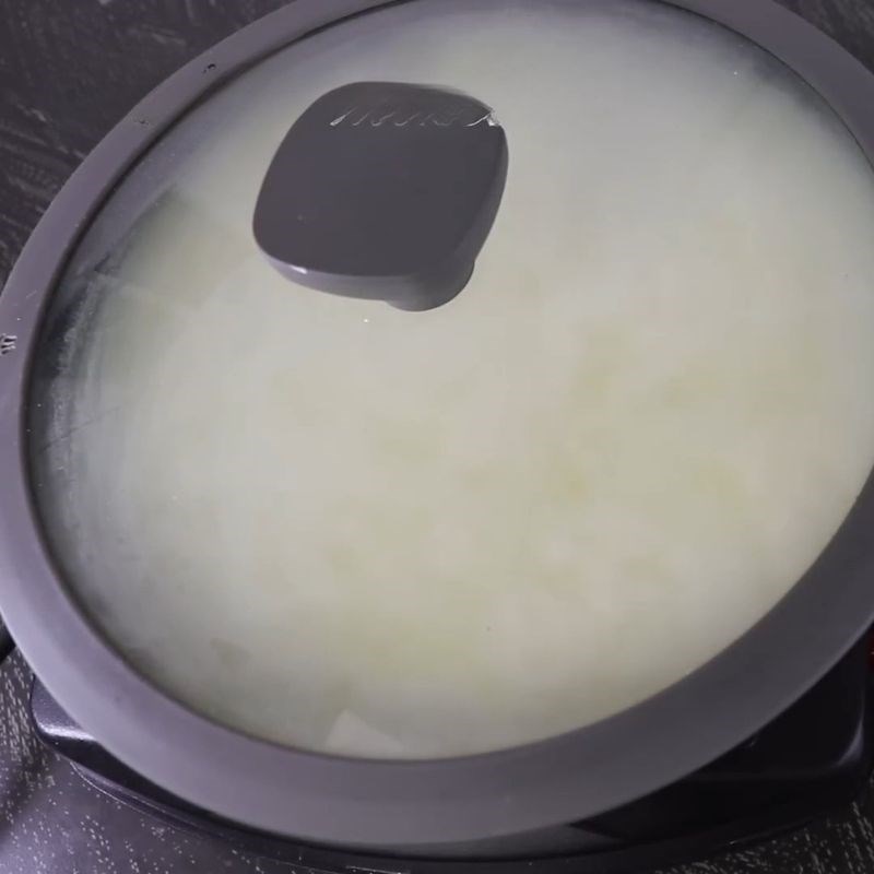 Bước 2 Tạo sữa đông (curds) với giấm phô mai kéo sợi