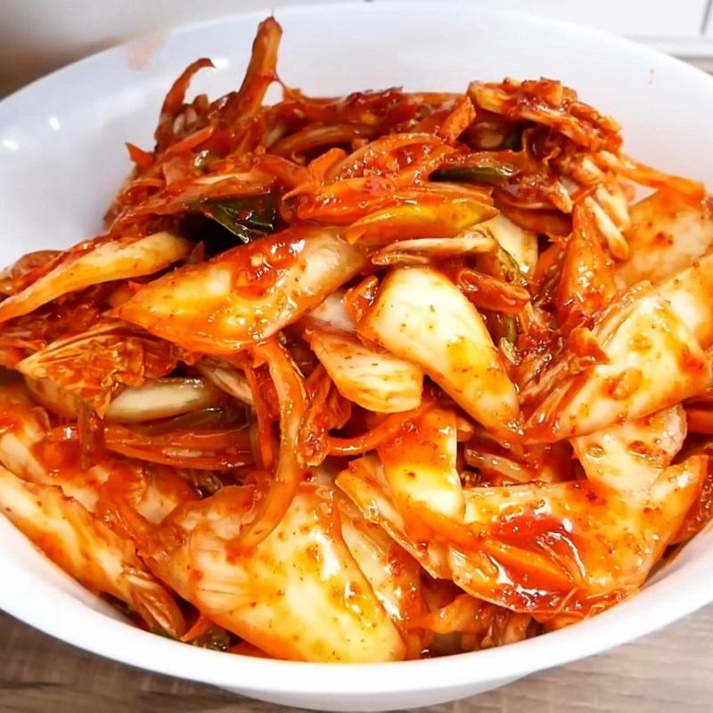 Bước 6 Thành phẩm Kim chi cải thảo muối ăn liền