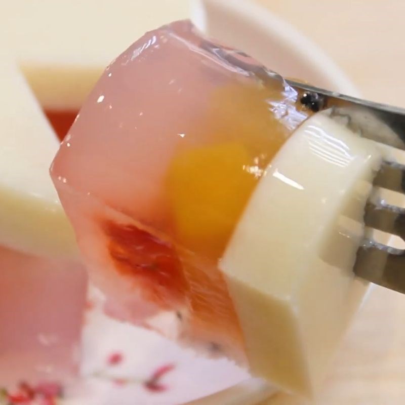 Bước 7 Thành phẩm rau câu trái cây thập cẩm