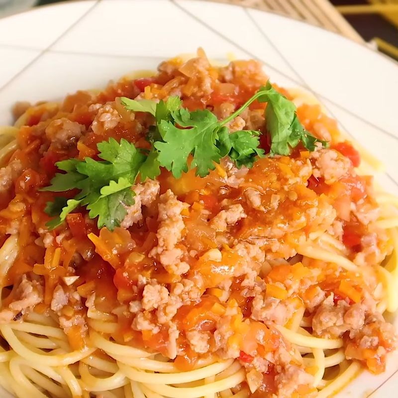 Bước 5 Thành phẩm mì spaghetti