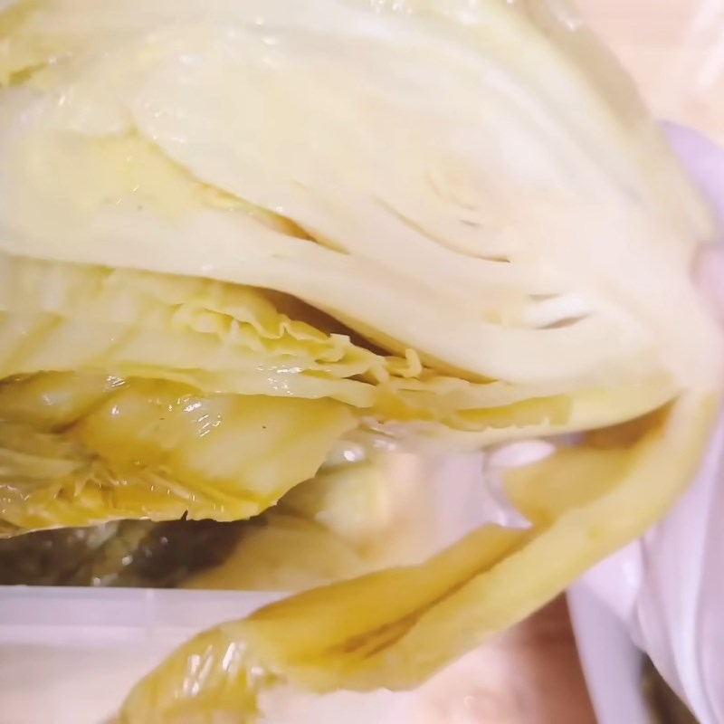 Bước 5 Thành phẩm Dưa cải muối không cần phơi