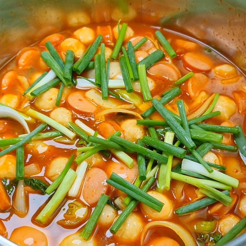 Bước 5 Thành phẩm Tokbokki cải thảo