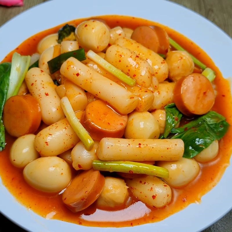 Bước 5 Thành phẩm Tokbokki cải thảo
