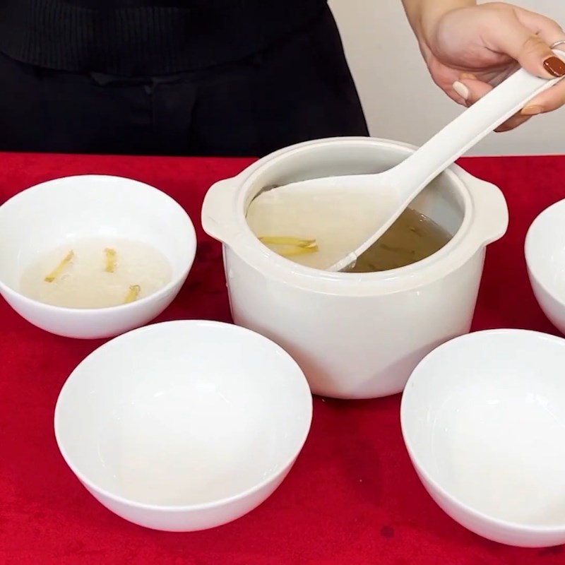 Bước 4 Thành phẩm Yến chưng cách thủy