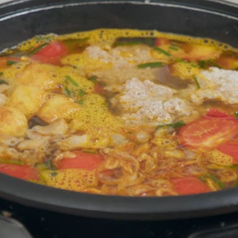 Bước 7 Thành phẩm lẩu riêu cua bắp bò sườn sụn