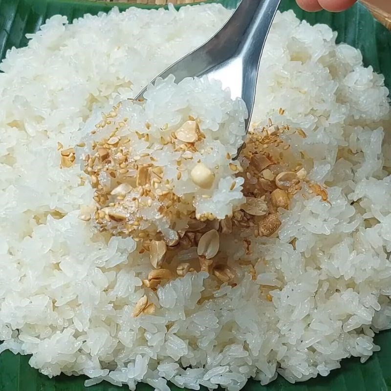 Bước 6 Thành phẩm xôi trắng nước cốt dừa