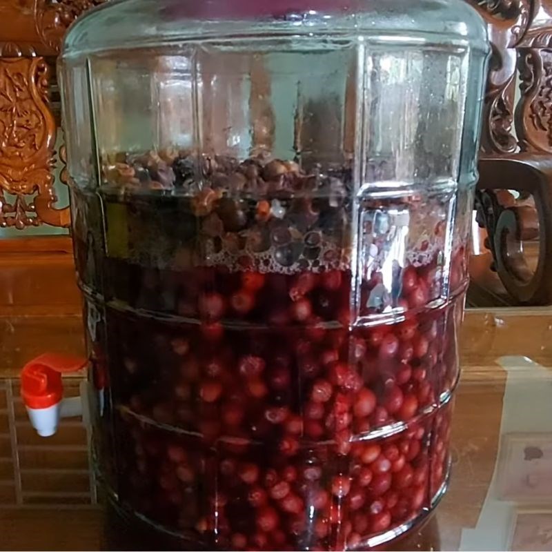 Bước 4 Thành phẩm Nho ngâm rượu trắng