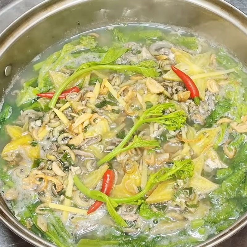 Bước 5 Thành phẩm canh rươi khế chua