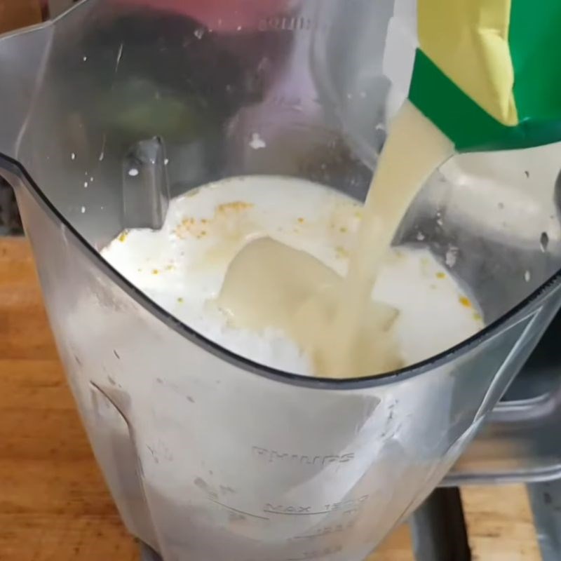 Bước 3 Thêm gia vị và xay mịn sốt sốt trứng muối hoàng kim