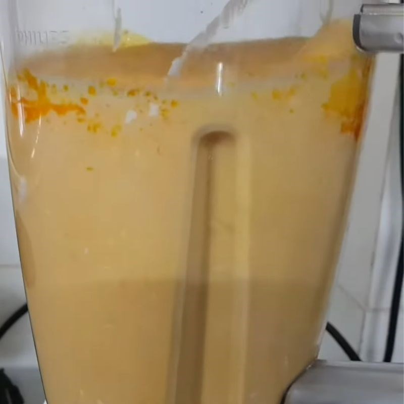 Bước 3 Thêm gia vị và xay mịn sốt sốt trứng muối hoàng kim