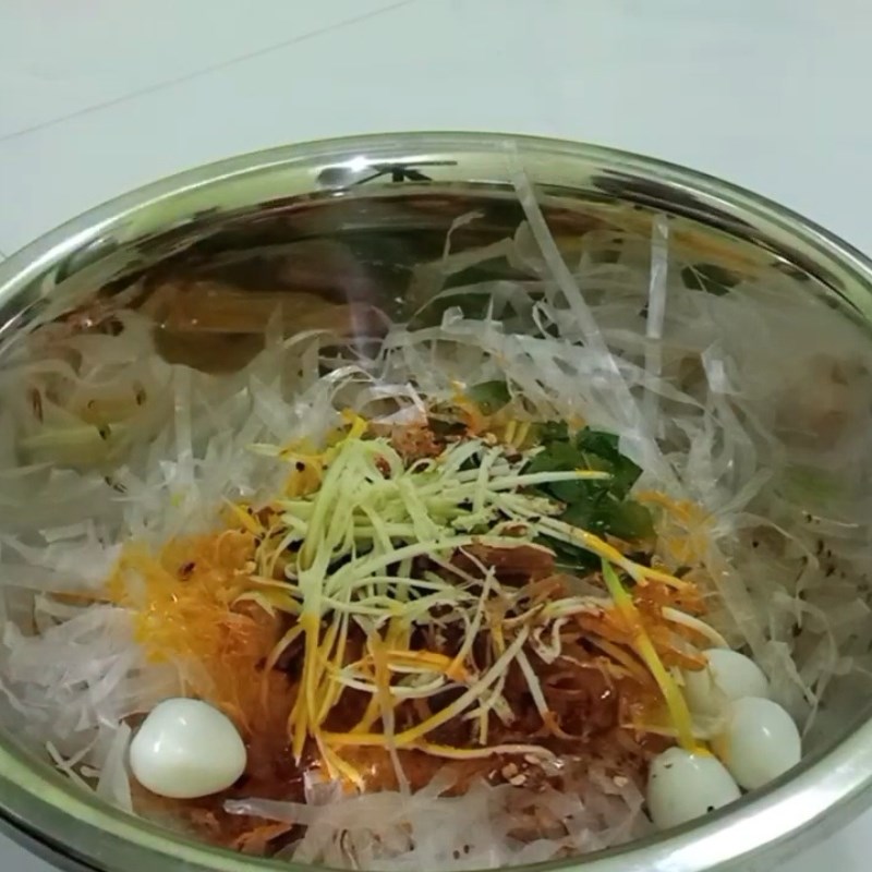 Bước 4 Trộn bánh tráng Bánh tráng trộn