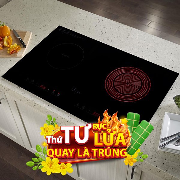 Bếp từ hồng ngoại âm Midea MC-IHD361 3200W