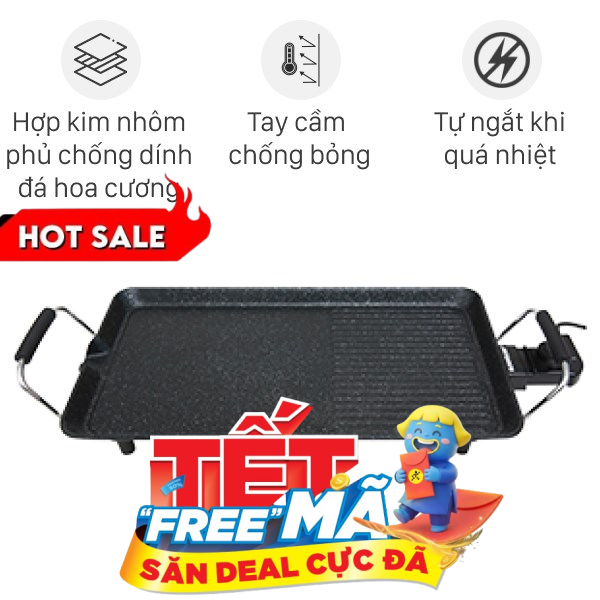 Bếp nướng điện Sunhouse 1600W SHD4600