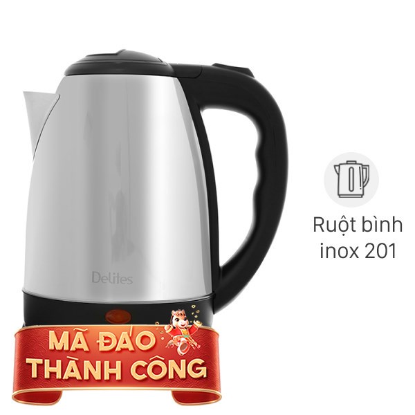 Bình đun siêu tốc Delites 1.8 lít ST18S05