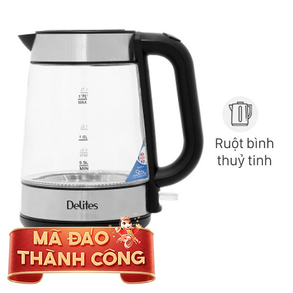 Bình đun siêu tốc Delites 1.7 lít FD-625