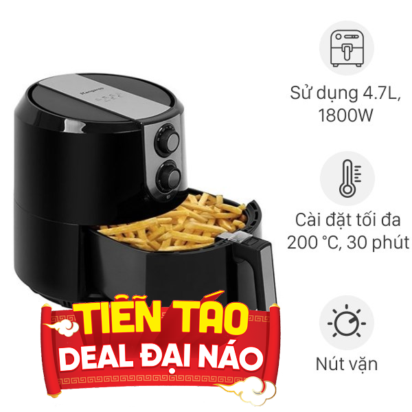 Nồi chiên không dầu Kangaroo 5.2 lít KG55AF1