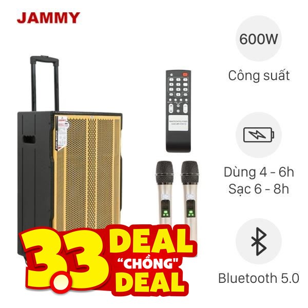 Loa kéo karaoke Jammy AM4218 600W