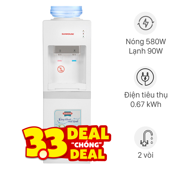 Cây nước nóng lạnh Sunhouse SHD9612 670W