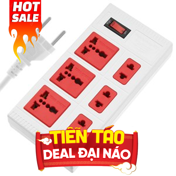 Ổ cắm điện Điện Quang 6 lỗ 5m ECO ĐQ ESK 5WR 6ECO
