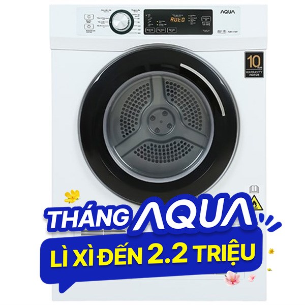 Máy sấy thông hơi Aqua 7 Kg AQH-V700FW