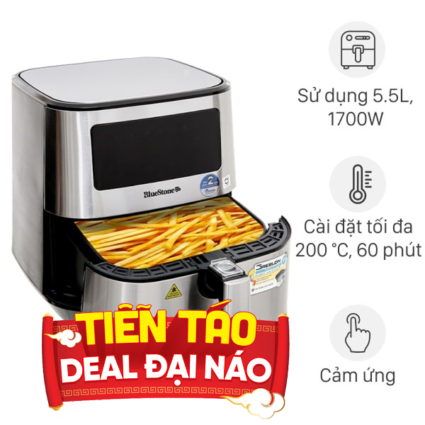 Nồi chiên không dầu BlueStone 5.5 lít AFB-5878