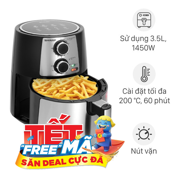 Nồi chiên không dầu Sharp 4.2 lít KF-AF42MV-ST